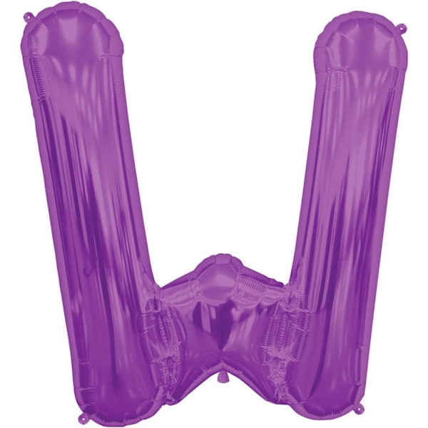 NorthStar W Bokstav Folieballong En Storlek Lila Purple One Size