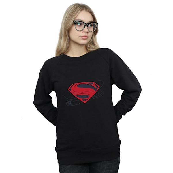 DC Comics Dam/Kvinnor Justice League Film Superman Logotyp Sweatshirt Black S