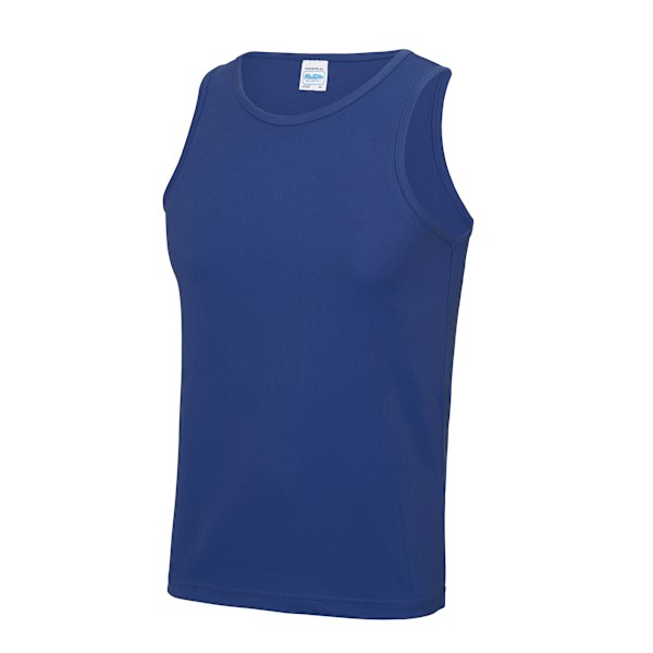 AWDis Just Cool Mens Sports Gym Plain Tank / Vest Top L Royal B Royal Blue L