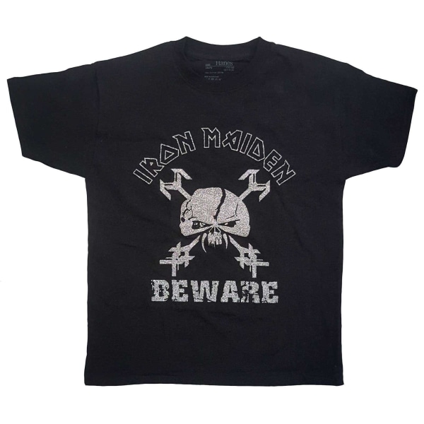 Iron Maiden Barn/Barn Beware T-shirt 12-13 år Svart Black 12-13 Years