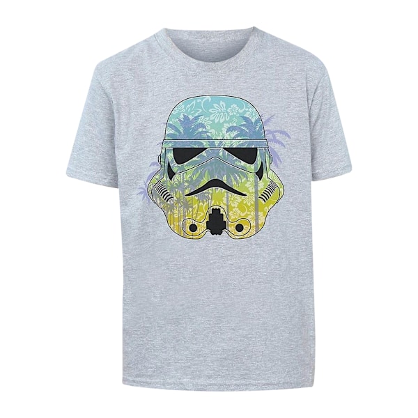 Star Wars Boys Command Stormtrooper Hawaiian T-Shirt 9-11 år Sports Grey 9-11 Years