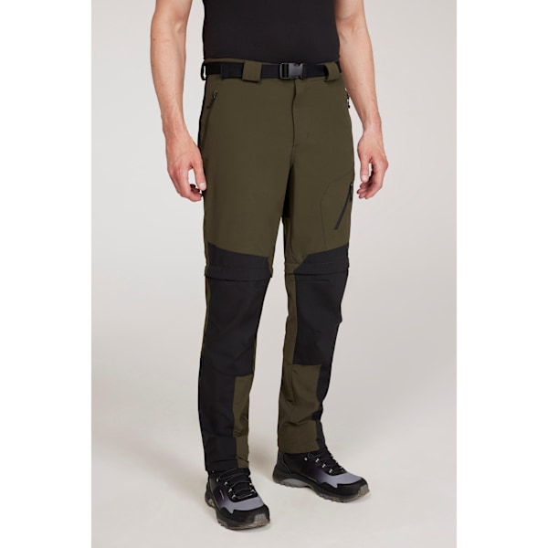 Mountain Warehouse Herr Forest Konvertibla Vandringsbyxor 40R Green 40R