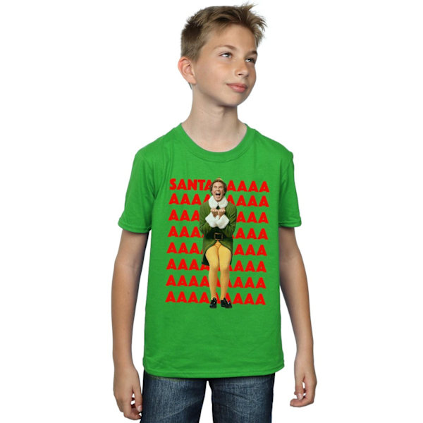 Elf Boys Buddy Santa Scream T-Shirt 7-8 år Irländsk grön Irish Green 7-8 Years