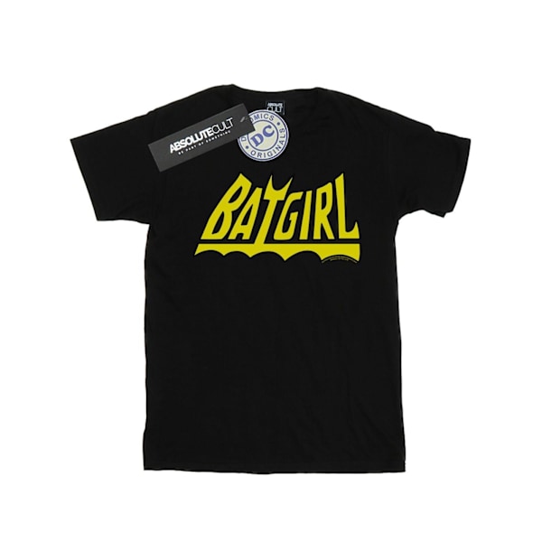 DC Comics Dam/Kvinnor Batgirl Logo Bomull Boyfriend T-Shirt 3 Black 3XL