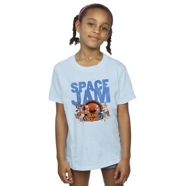 Space Jam: A New Legacy Girls Tune Squad Bomull T-shirt 3-4 år Baby Blue 3-4 Years