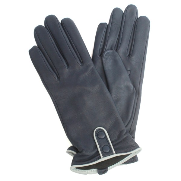 Eastern Counties Leather Dam/Dam Poppy Läder Vinterhandskar Navy/Grey S