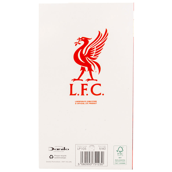 Liverpool FC Pappa Födelsedagskort En Storlek Röd/Vit Red/White One Size