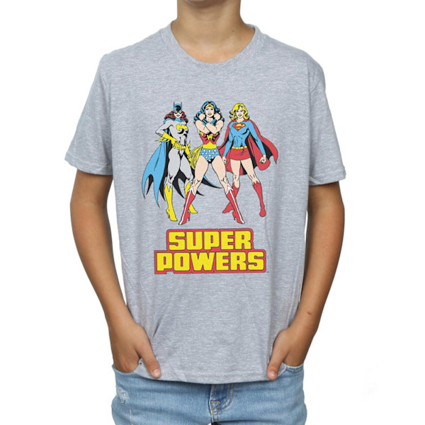 DC Comics Boys Wonder Woman Super Power Group T-shirt 9-11 år Sports Grey 9-11 Years