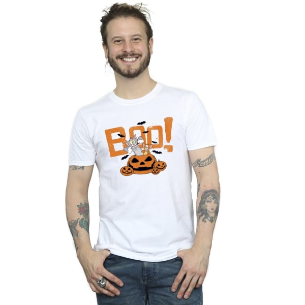Tom & Jerry Herr Halloween Boo! T-shirt XXL Vit White XXL