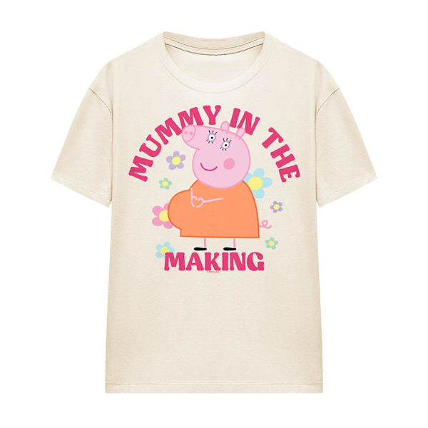 Greta Gris Unisex Vuxen Mamma På Gång Mamma Gris T-Shirt L Natural L
