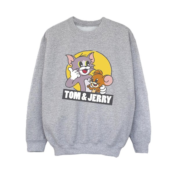 Tom och Jerry Pojkar Skiss Logotyp Sweatshirt 12-13 År Sports Grå Sports Grey 12-13 Years