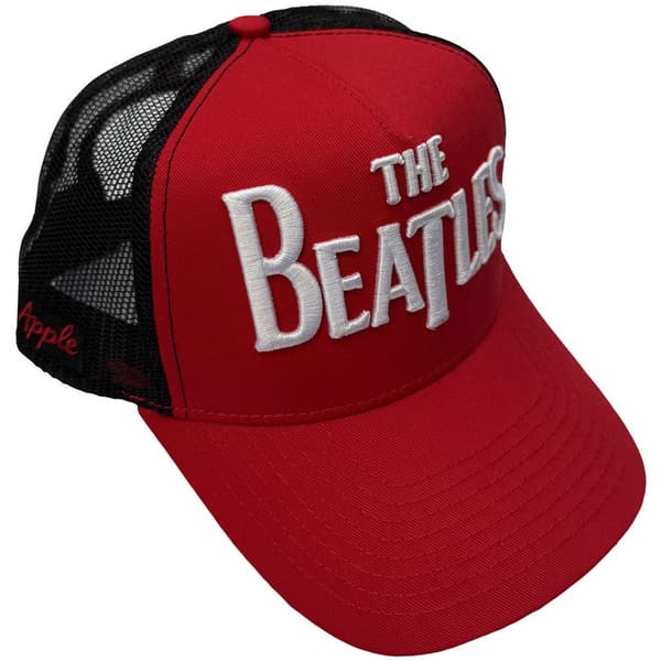 The Beatles Unisex Vuxen Drop T Logotyp & Apple Mesh Back Trucker Red/Black One Size