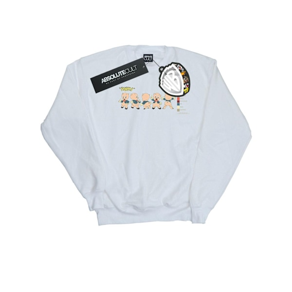 Looney Tunes Flickor Porky Pig Färgkod Sweatshirt 7-8 År W White 7-8 Years