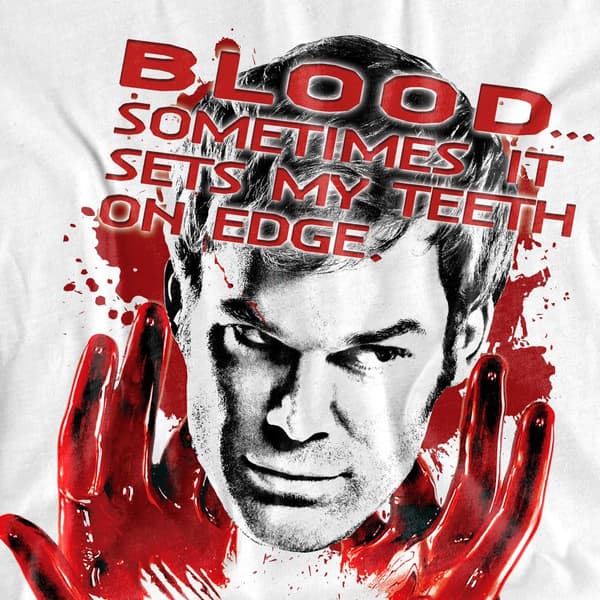 Dexter Herr Blod T-Shirt M Vit White M