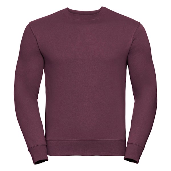 Russell Herr Authentic Sweatshirt (Smalare Passform) M Burgundy Burgundy M