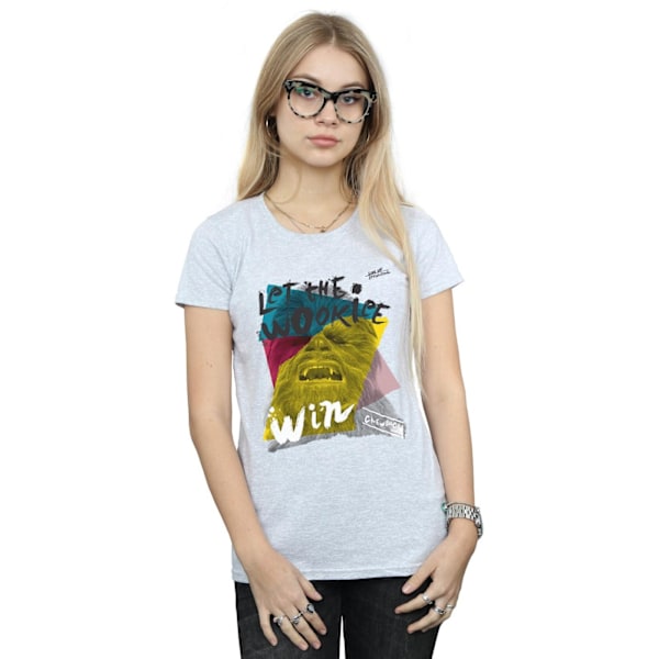 Star Wars Dam/Kvinnor Låt Wookiee Vinna Bomull T-shirt M Sp Sports Grey M