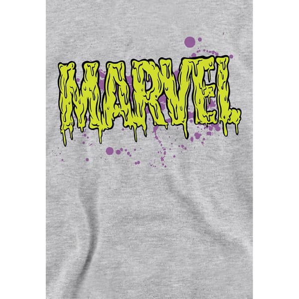 Marvel Barn/Barn Slime Logotyp Pullover Hoodie 12-13 År At Athletic Heather 12-13 Years