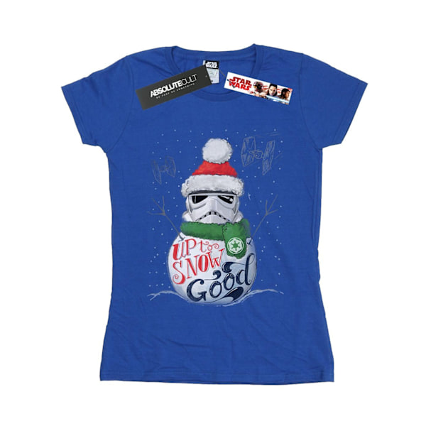 Star Wars Dam/Damer Stormtrooper Up To Snow Good Bomull T-shirt XL Royal Blue Royal Blue XL