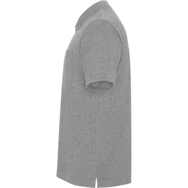 Roly Unisex Vuxen Centauro Premium Kortärmad Pikétröja S G Grey Marl S