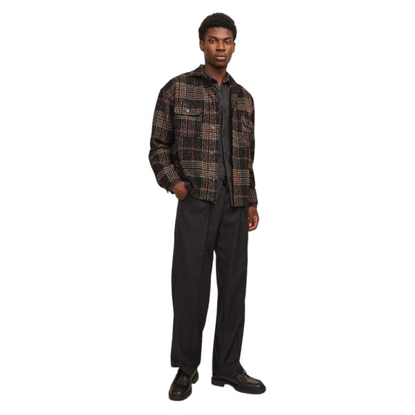 Jack And Jones Herr Bouclé Regular Långärmad Skjorta S Iron Ga Iron Gate S