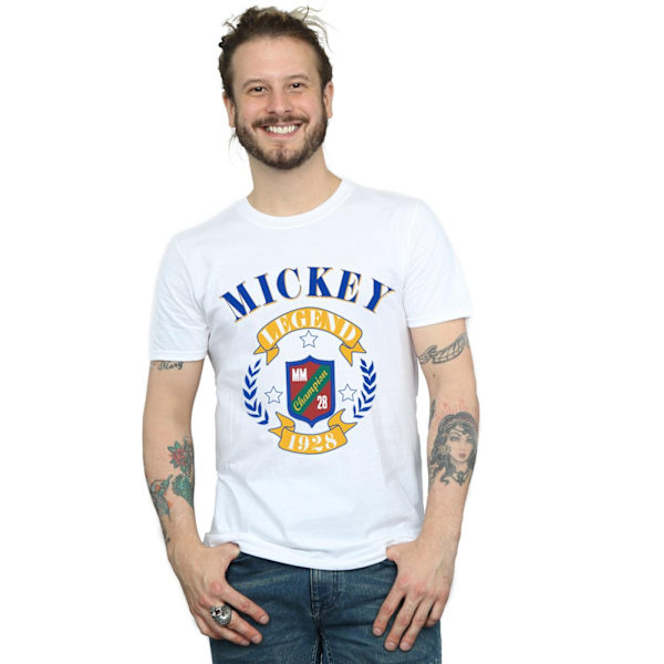 Disney Herr Mickey Mouse Legend T-shirt 4XL Vit White 4XL