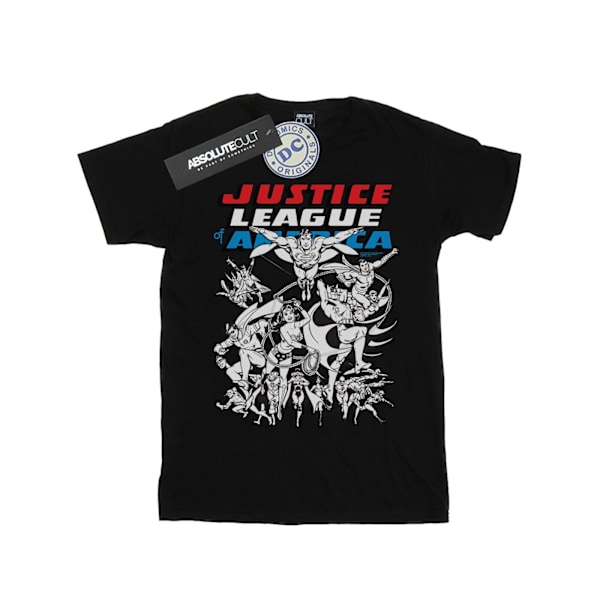 DC Comics Boys Justice League Mono Action Pose T-shirt 12-13 år Black 12-13 Years