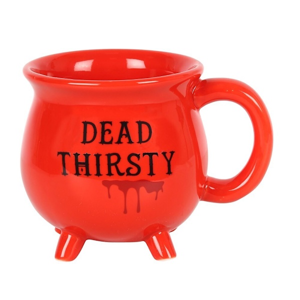 Something Different Dead Thirsty Cauldron Keramikmugg En Storlek Red/Black One Size