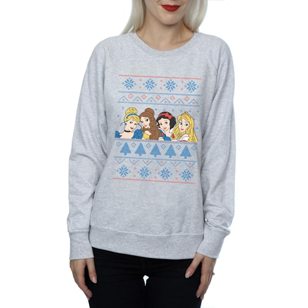 Disney Princess Dam/Damer Julansikten Sweatshirt L Värme Heather Grey L