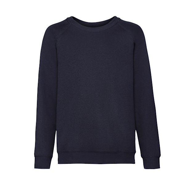 Fruit of the Loom Barn/Barn Klassisk Raglan Sweatshirt 12-1 Deep Navy 12-13 Years