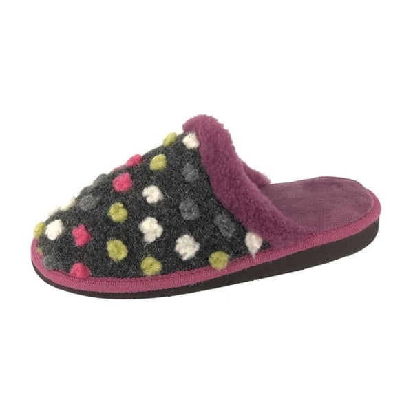 Sleepers Dam/Dam Donna Muletofflor 7 UK Lila/Grå Purple/Grey 7 UK