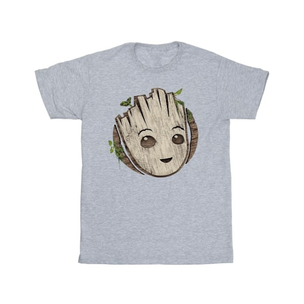 Marvel herr I Am Groot trähuvud T-shirt 4XL Sports Grey Sports Grey 4XL