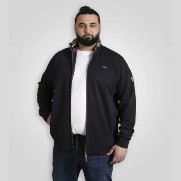 Duke Herr D555 Johnson Broderad Logotyp Kingsize Fleecejacka Navy 8XL