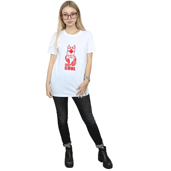 Scooby Doo Dam/Damer Crazy Cool Bomull Boyfriend T-Shirt XX White XXL