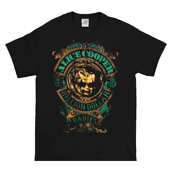 Alice Cooper Unisex Vuxen Billion Dollar Baby Crest Bomull T-Sh Black M