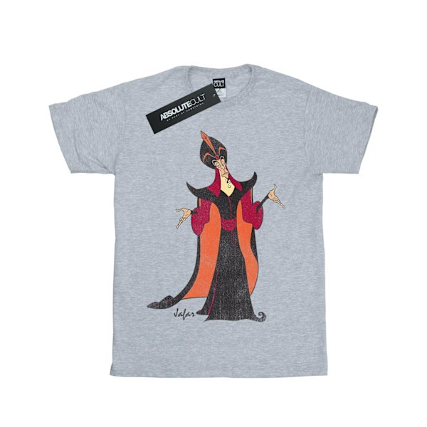 Disney Girls Aladdin Classic Jafar Bomull T-shirt 7-8 år Spo Sports Grey 7-8 Years