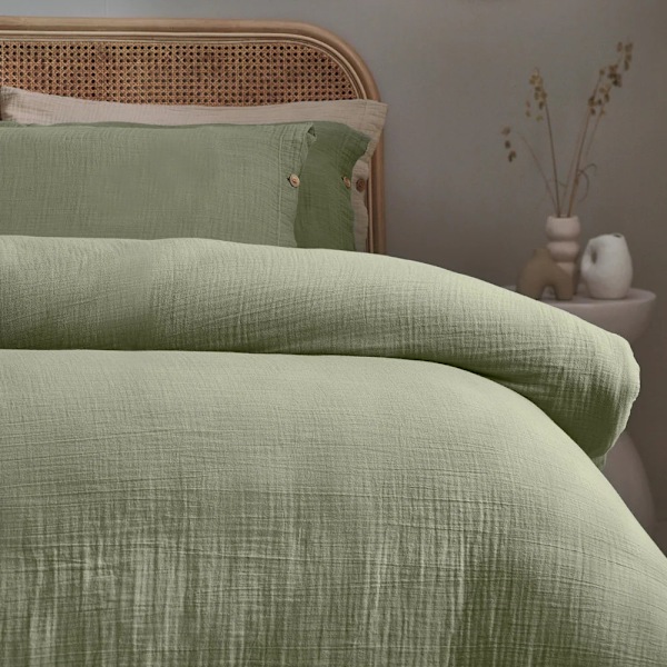 Yard Lark Muslin Bomullstäcke Överdrag Set Superking Eucalyptus Eucalyptus Superking