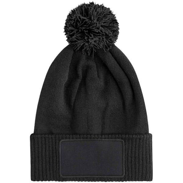 Beechfield Barn/Barn Snowstar Patch Mössa En Storlek Svart/ Black/Graphite Grey One Size