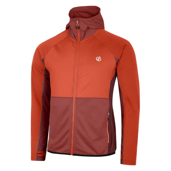 Dare 2B Assimlilate II Core Stretch Midlayer för män L Cinnamon/Sy Cinnamon/Syrah Red L