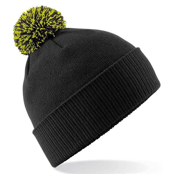 Beechfield Unisex Vuxen Mössa One Size Svart/Limegrön Black/Lime Green One Size