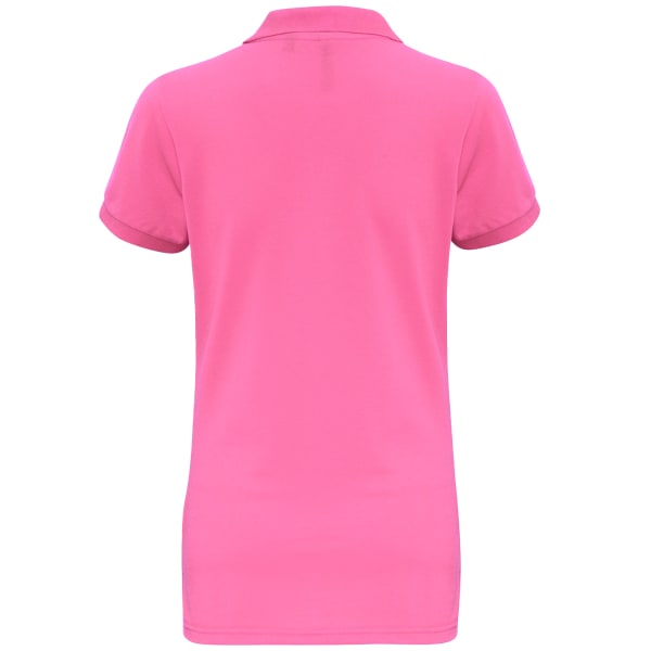 Asquith & Fox Dam/Dam Short Sleeve Performance Blend Polo Neon Pink M