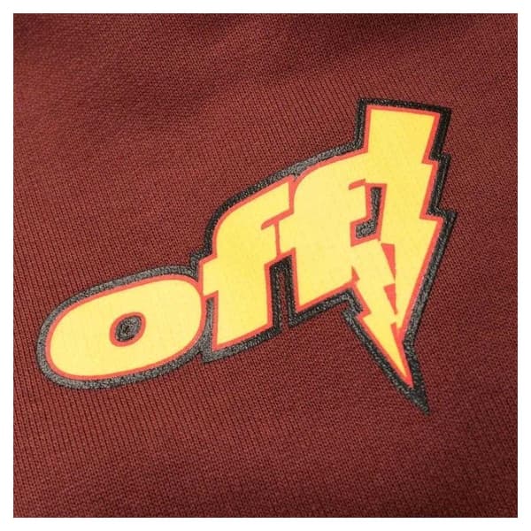 Off White Unisex Vuxen Thunder Stable Slim Joggingbyxor S Bu Burgundy S