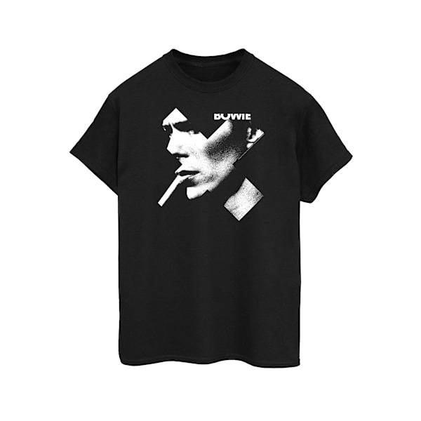 David Bowie Dam/Damer Cross Smoke Boyfriend Fit Bomull Boyf Black S