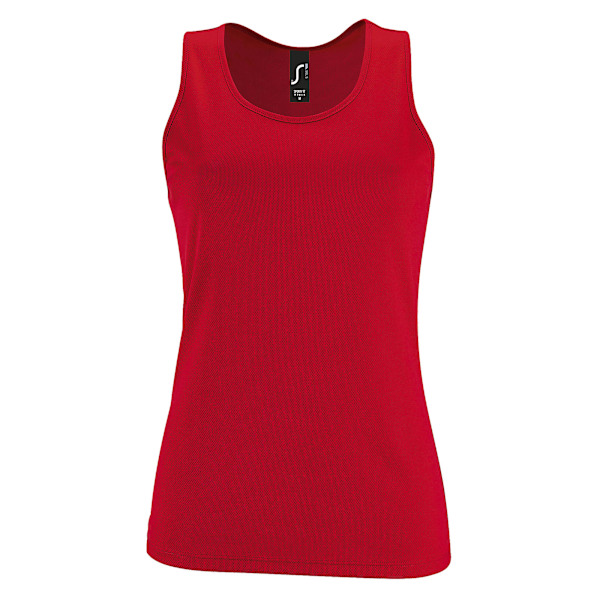 SOLS Dam/Kvinnigt Sportigt Prestanda Sleeveless Tank Top L Röd Red L