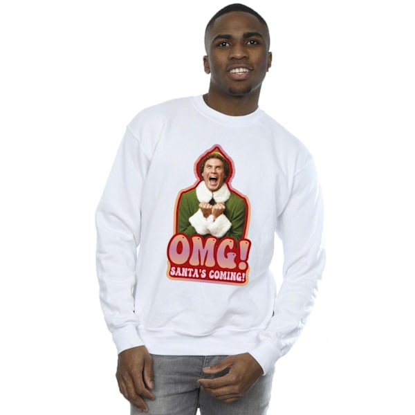 Elf Herr Santa´s Coming Sweatshirt M Vit White M