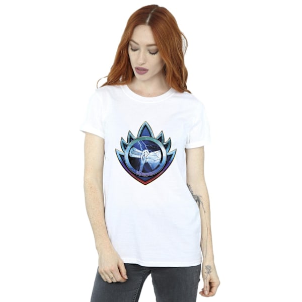 Marvel Womens/Ladies Thor Love And Thunder Stormbreaker Crest C White XL