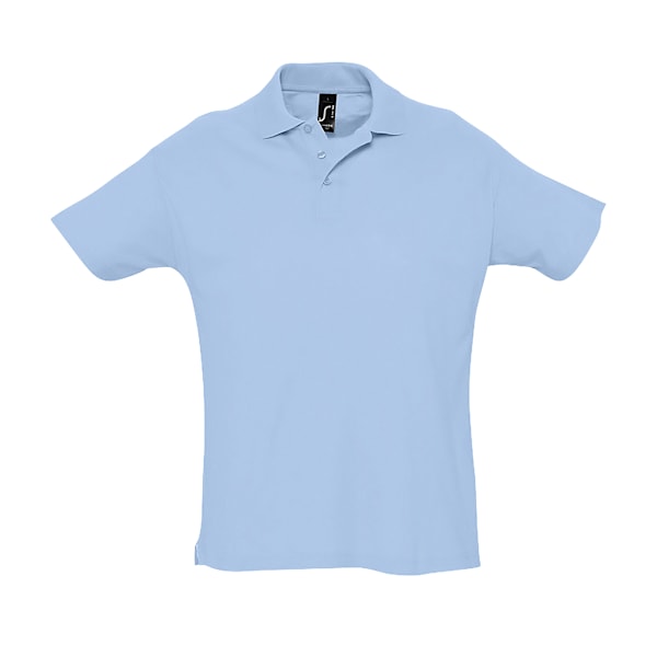 SOLS Herr Summer II Pique Kortärmad Poloskjorta XXL Sky Blue Sky Blue XXL