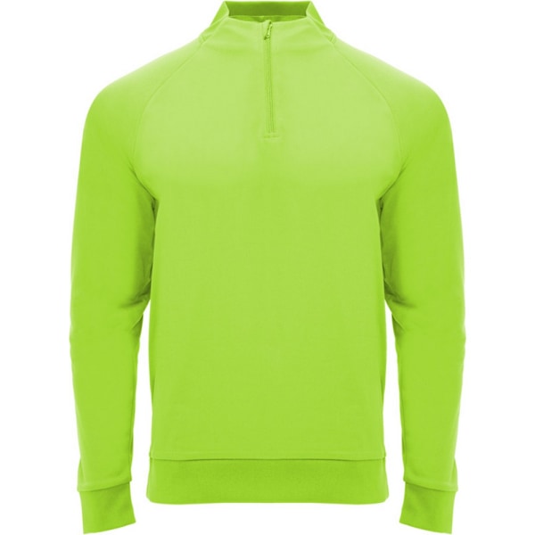 Roly Unisex Vuxen Epiro Kvarts Dragkedja Långärmad Sweatshirt M F Fluro Green M