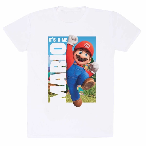 Super Mario Bros Unisex Vuxen It´s A Me Mario T-shirt S Vit White S