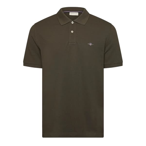 Gant Herr Broderad Logotyp Pikétröja S Juniper Green Juniper Green S