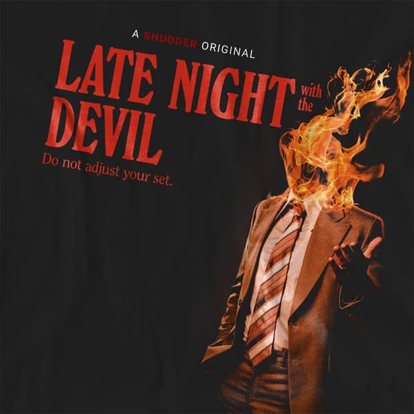 Late Night With the Devil Dam/Dam Fire T-shirt XL Svart Black XL